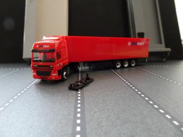 923 herpa daf cf tpg post nl 1:87 truck trein oplegger  beschikbaar voor biedingen