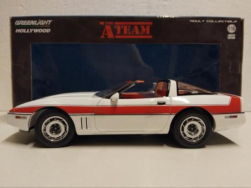 Chevrolet Corvette C4 A team '84 Greenlight Limited 1:18 KRD, Hobby en Vrije tijd, Modelauto's | 1:18, Zo goed als nieuw, Auto