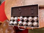 12 jeu de boules ballen in koffer, Ophalen of Verzenden, Gebruikt, Bal