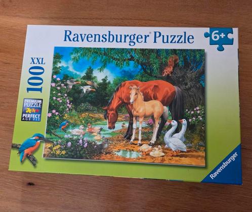 Ravensburger Paarden Puzzel XXL - 100 Stukjes, Hobby en Vrije tijd, Denksport en Puzzels, Zo goed als nieuw, Legpuzzel, Minder dan 500 stukjes