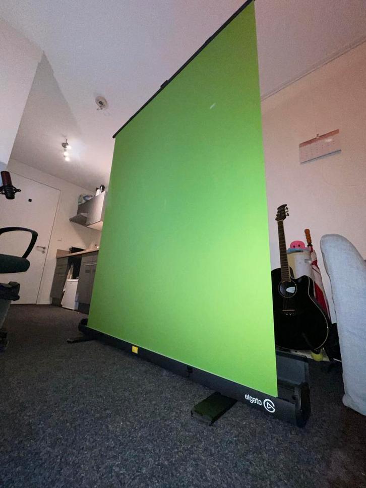 Elgato Green Screen 148x180 cm- Perfect voor streaming!, Audio, Tv en Foto, Projectieschermen, Zo goed als nieuw, Ophalen