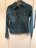 spijkerblouse overhemd met drukknopen – S, Kleding | Dames, Blouses en Tunieken, Blauw, Zo goed als nieuw, Maat 36 (S), Cielo