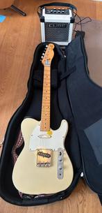 Vintage japanse telecaster copy 1970ev. Met cube versterker, Overige merken, Gebruikt, Met versterker, Ophalen of Verzenden