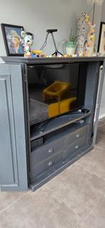 TV kast Old Basics - brocante, Ophalen, Gebruikt, 100 tot 150 cm, 100 tot 150 cm