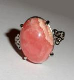 Ring Rhodochrosiet Edelsteen Zilver, Sieraden, Tassen en Uiterlijk, Ringen, Nieuw, Met edelsteen, 17 tot 18, Ophalen of Verzenden