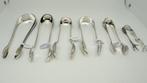 6 antieke mooie modellen zilveren  klontjestangen, Antiek en Kunst, Antiek | Goud en Zilver, Verzenden, Zilver