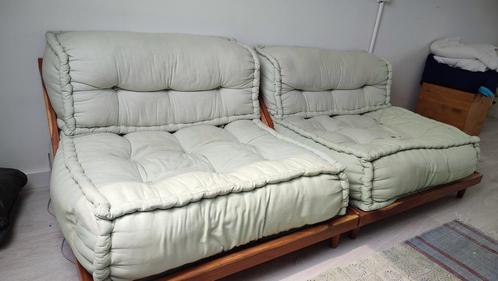 Sklum lounge bank modulair, Huis en Inrichting, Banken | Bankstellen, Zo goed als nieuw, Hout, Stof, Ophalen