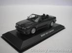 Bmw M3 E30 Cabriolet 1988 Zwart Metallic 1/43 Maxichamps, Hobby en Vrije tijd, Modelauto's | 1:43, Nieuw, Ophalen of Verzenden