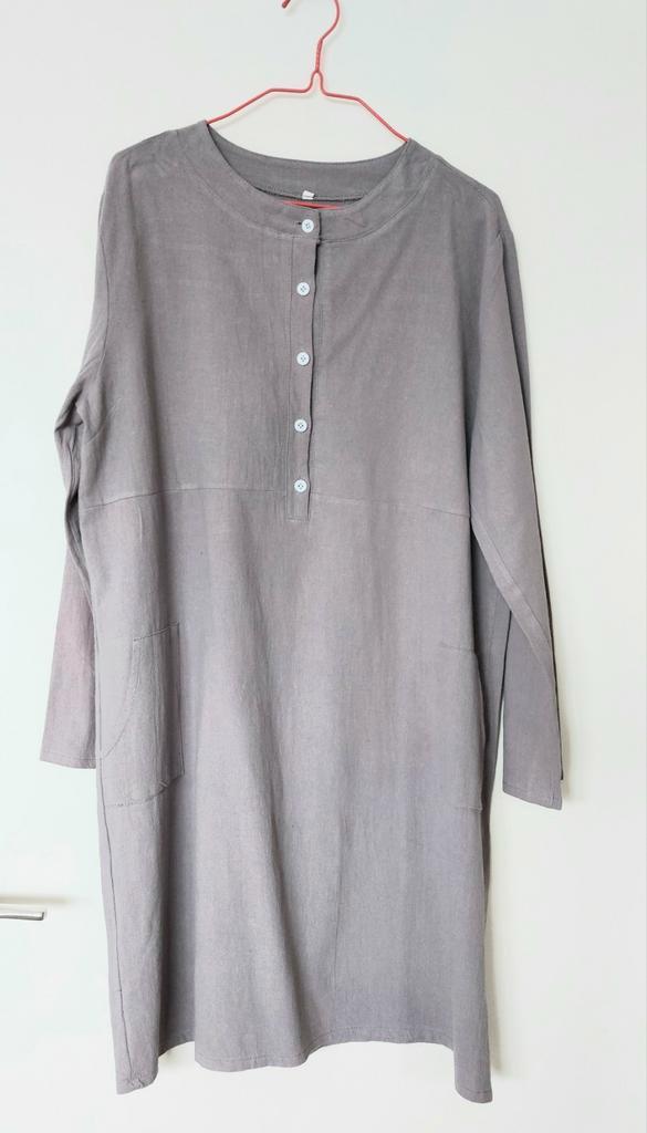 Heel licht paars/grijze blouse/jurk/tuniek, maat XL, Kleding | Dames, Blouses en Tunieken, Zo goed als nieuw, Maat 42/44 (L), Overige kleuren