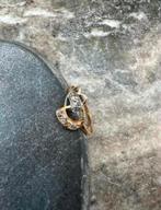 18K gouden tricolor + zirkonia, Sieraden, Tassen en Uiterlijk, Ringen, Ophalen of Verzenden, Zo goed als nieuw, Dame of Heer, Goud
