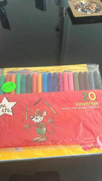 20 viltstiften met kleurboek nieuw beschikbaar voor biedingen