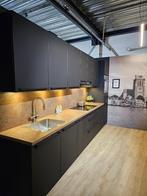 Matzwarte keuken compleet alles erop en eraan!! 390 cm, Huis en Inrichting, Ophalen, Zwart, Nieuw, Enkelwandige keuken