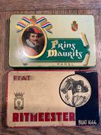 Vintage sigaren blikken: Prins Maurits & Ritmeester, Verzamelen, Ophalen of Verzenden, Gebruikt, Overige, Overige merken