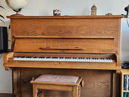 Piano (Irmler) zoekt goed nieuw thuis ivm verhuizing, Muziek en Instrumenten, Piano's, Gebruikt, Piano, Bruin, Ophalen
