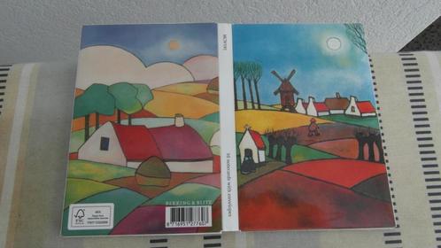 TOON TIELAND ; map met 10 kunstkaarten/enveloppen, Antiek en Kunst, Kunst | Overige Kunst, Ophalen of Verzenden