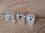 3 x kraal, handgemaakt lampwork glas spook, Hobby en Vrije tijd, Kralen en Sieraden maken, Verzenden, Nieuw, Kraal