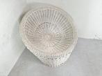 Vintage Witte Rotan Kuipstoel, 1970s, Ophalen, Gebruikt, -, Minder dan 75 cm