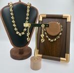 Sieraden set - anker ketting armband oorbellen - AL.P7.D3/9, Verzenden, Zo goed als nieuw, Goud, Overige materialen