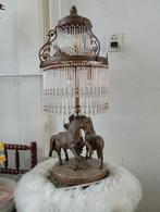 erg zware antieke lamp, Antiek en Kunst, Ophalen