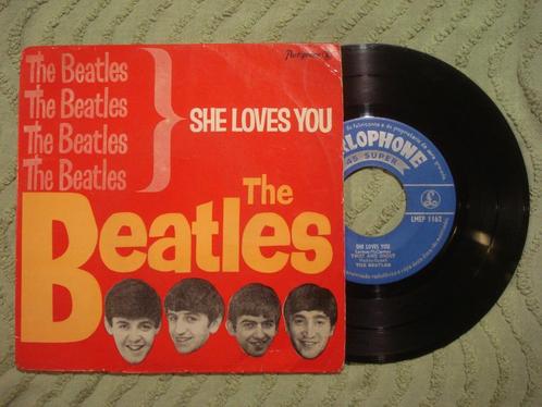 The Beatles 7" Vinyl EP: ‘She loves you’ (Portugal) Zeldzaam, Cd's en Dvd's, Vinyl Singles, EP, Pop, 7 inch, Ophalen of Verzenden