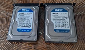 2x Western Digital 160GB HDD beschikbaar voor biedingen
