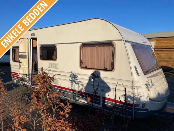 Home-Car Racer Trophy 49 2004; enkele bedden zit tent, Caravans en Kamperen, Caravans, Bedrijf, tot en met 4, 1000 - 1250 kg, Rondzit