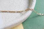 14 Karaat Gouden Figaro Armband 20cm, Ophalen of Verzenden, Zo goed als nieuw, Goud, Goud