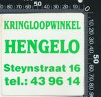Sticker: Kringloopwinkel Hengelo, Ophalen of Verzenden, Zo goed als nieuw, Bedrijf of Vereniging