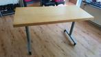 Eettafel | Bureau tafel | Op Wielen | 140x65, Ophalen, Gebruikt, 100 tot 150 cm, 50 tot 100 cm