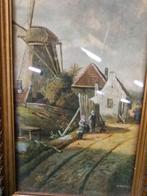 schilderij prent molen vintage, Huis en Inrichting, Ophalen of Verzenden, 'T Olde Gre-j, Info@toldegrej.nl, Endepoelstraat 20f Didam
