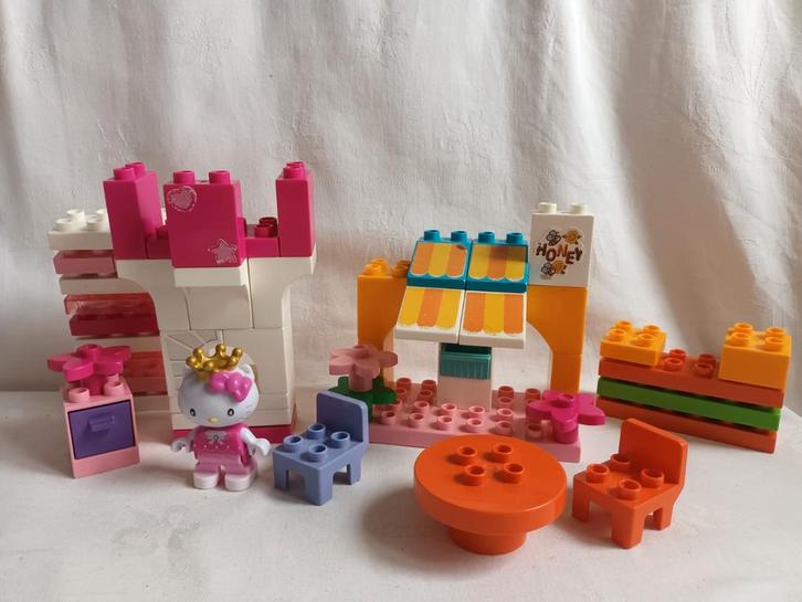 Hello Kitty bouwstenen Unico,  past op duplo, Kinderen en Baby's, Speelgoed | Bouwstenen, Gebruikt, Ophalen of Verzenden