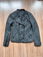 Kunstleren jas Only maat 38 (jacket M donkergrijs jasje), Ophalen of Verzenden, Zo goed als nieuw, Maat 38/40 (M), Grijs