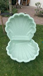 Pastel mintgroene Schelp zandbak, Kinderen en Baby's, Speelgoed | Buiten | Zandbakken, Ophalen of Verzenden, Zo goed als nieuw