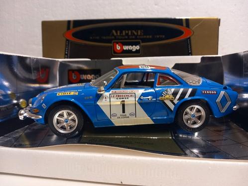 Renault Alpine A110 blauw 1971 Bburago 1:18 KRD, Hobby en Vrije tijd, Modelauto's | 1:18, Zo goed als nieuw, Auto, Bburago, Ophalen of Verzenden