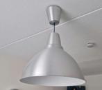 Stoere zilverkleurige hanglamp, Huis en Inrichting, Lampen | Hanglampen, Ophalen, Zo goed als nieuw, Metaal, Minder dan 50 cm