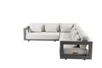 4 Seasons Outdoor Metropolitan hoek loungebank, 6 zitplaatsen, Aluminium, Ophalen of Verzenden, Zo goed als nieuw