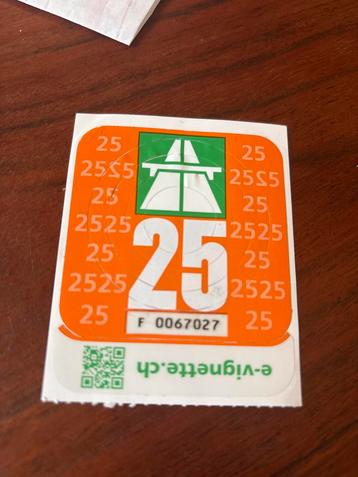 Autovignet tolweg Zwitserland 2025 nieuw ! beschikbaar voor biedingen