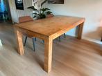 Houten eettafel, Huis en Inrichting, Tafels | Eettafels, Ophalen, Gebruikt, Eikenhout, 200 cm of meer