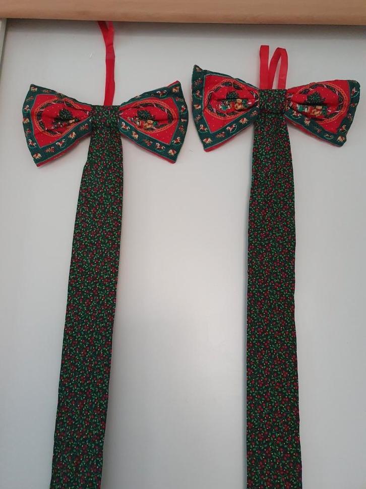 2 strikken 30 cm van stof met lange sjerp, Diversen, Kerst, Zo goed als nieuw, Ophalen of Verzenden