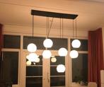Hanglamp 8 glazen bollen, in hoogte verstelbaar, Ophalen of Verzenden, Zo goed als nieuw, 75 cm of meer