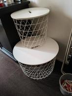 Draadtafels, Huis en Inrichting, Tafels | Bijzettafels, Ophalen, Minder dan 45 cm, Kunststof, Rond