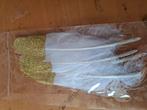 Witte veren met goud glitter, Hobby en Vrije tijd, Knutselen, Ophalen of Verzenden, Zo goed als nieuw, Materiaal