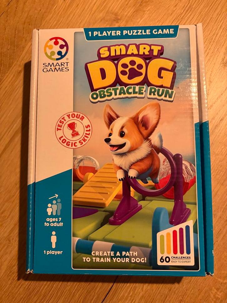 Smart Games Smart Dog Obstacle Run, Hobby en Vrije tijd, Gezelschapsspellen | Overige, Zo goed als nieuw, Een of twee spelers