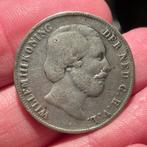Zilveren Gulden Willem III 1855, Postzegels en Munten, Munten | Nederland, 1 gulden, Koning Willem III, Verzenden, Zilver