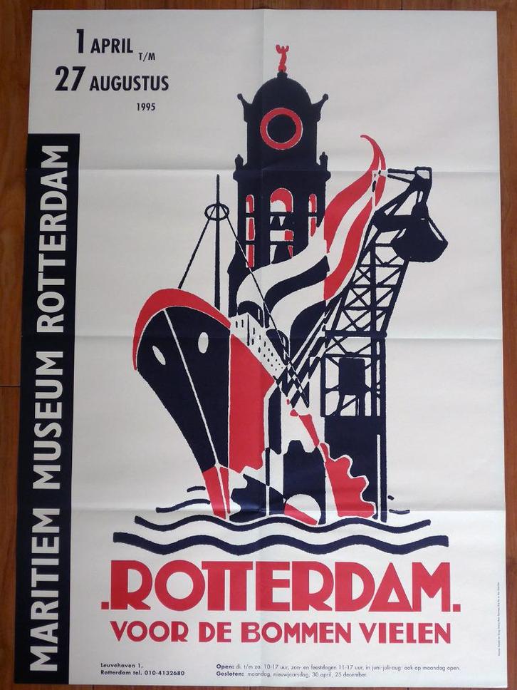 Rotterdam poster A1-formaat, Verzamelen, Posters, Zo goed als nieuw, Overige onderwerpen, A1 t/m A3, Ophalen of Verzenden