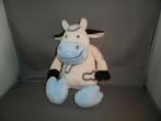 baby basics koe hans textiel crème blauw zwart gevlekt 27 cm, Kinderen en Baby's, Speelgoed | Knuffels en Pluche, Ophalen of Verzenden