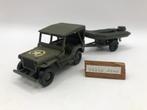 Solido 1322 Jeep Willys + 371 Boat Trailer -GOED- M31, Hobby en Vrije tijd, Modelauto's | 1:43, Gebruikt, Auto, Solido, Ophalen of Verzenden