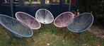 Set van 5 draad /tuin stoelen. €10 p.st., Ophalen, Zo goed als nieuw