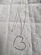 Ketting en hart hanger zilver 925, Ophalen of Verzenden, Zilver, Zilver