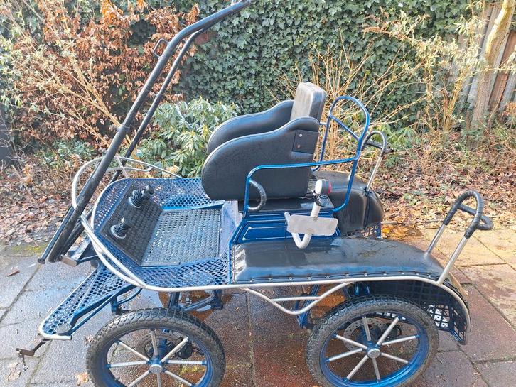 Excellent marathonwagen pony enkel en dubbelspan nette staat, Dieren en Toebehoren, Rijtuigen en Koetsen, Gebruikt, Marathonwagen